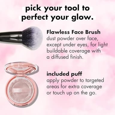 e.l.f. Halo Glow Powder Filter, Ultra-fine Finishing Powder, Smooths The Look of Pores & Fine Lines, Creates A Soft-Focus Glow, Vegan & Cruelty-Free, Tan Warm - Image 7