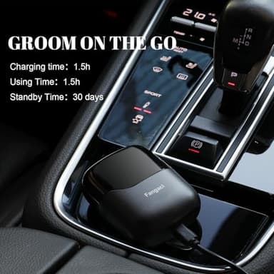 Electric Foil Shaver for Men, Compact Waterproof Rechargeable Razor with 3 Floating Blades, IPX7 Wet/Dry Use, USB Type-C Charging, Portable Travel Electric Shaver - Image 4