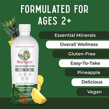 MaryRuth Organics Liquid Nighttime Multimineral | NO Melatonin | Magnesium Citrate | Calcium | Zinc | Vitamin D3| Available in 4 Flavors | Vegan | Sugar Free | Gluten Free | 32 Oz - Image 10