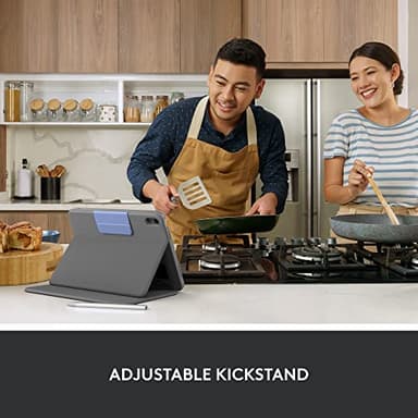 Logitech Rugged Folio Keyboard Case for iPad (10th gen & A16) with Smart Connector and Durable Spill-Proof Keyboard - Graphite - Image 6