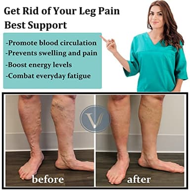 ACTINPUT Copper Compression Socks Men Women Circulation 4 Pairs-Best Support for Nurses,Running,Cycling(Black, Large/X-Large) - Image 2