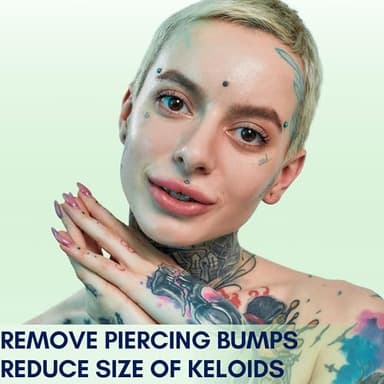BodyJ4You Piercing Keloid Bump Removal - Natural Oil Piercing Bump Treatment - Nose Septum Belly Ear Cleaner Soothing Skin Recovery Solution - Safe Care Piercing Reduce Appearance Scars - 0.33 Fl Oz - Image 4