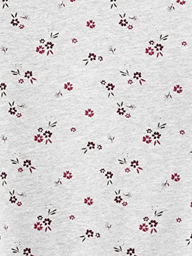 Simple Joys by Carter's Little Girls' 4-Piece Sweatshirt Set, Plum/Floral, 5 - Image 3