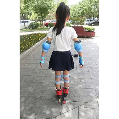 BOSONER Kids/Youth Knee Pads Elbow Pads Wrist Guards Set for 3-15 Years, Child Protective Gear Set for Multi-Sports Outdoor, Roller Skates, Cycling, BMX Bike, Skateboard, Inline Skating, Scooter - Image 5