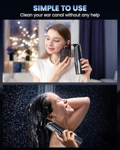 Ear Wax Removal, ONLYCARE FSA - HSA Eligible Earwax Removal Kit, Safe Ear Cleaner with Water Temp Sensor, Electric Ear Irrigation Flushing System, IPX7 Waterproof, USB Chargeable for Effective Clean - Image 7