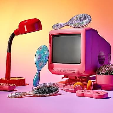 Wet Brush Original Detangler Hair Brush, Purple (Digital Daydream), Ultra-Soft IntelliFlex Bristles, Detangling Bristles Glide Through Tangles (Wet Dry & Damaged Hair), Women & Men - Image 7