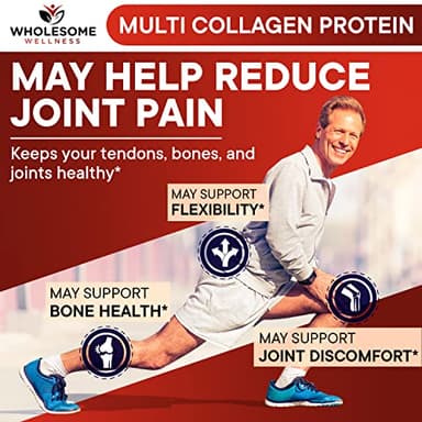 Wholesome Wellness Multi Collagen Protein Powder Hydrolyzed (Type I II III V X) Grass-Fed All-in-One Super Bone Broth + Peptides - Premium Blend of Beef, Chicken, Wild Fish, Eggshell, 58 Servings - Image 8
