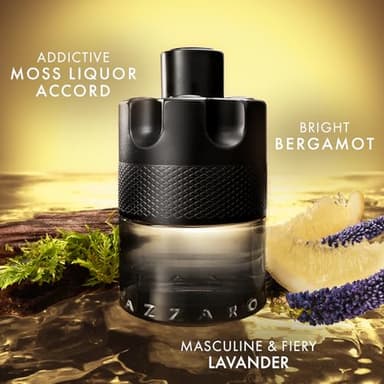Azzaro The Most Wanted Eau de Toilette Intense – Aromatic & Woody Mens Cologne – Fresh & Sensual Fragrance – Lasting Wear – Scent Notes of Bergamot, Lavender, Moss - Luxury Perfumes for Men, 3.3 Fl Oz - Image 2