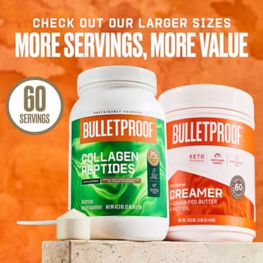 Bulletproof Unflavored Collagen Peptides Powder, 17.6 Ounces, Grass-Fed Collagen Protein and Amino Acids for Skin, Bones and Joints - Image 6