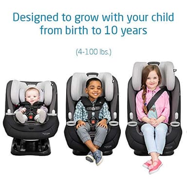 Maxi-Cosi Pria All-in-One Convertible Car Seat, Rear Facing Car Seat for Infants from 4-40 lbs, Forward Facing Car Seat up to 100 lbs in Booster Seat Mode, Midnight Slate - Image 4