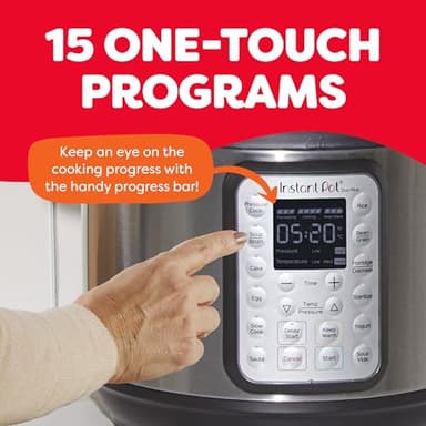 Instant Pot Duo Plus 9-in-1 Multicooker, Pressure Cooker, Slow Cook, Rice Maker, Steamer, Sauté, Yogurt, Warmer & Sterilizer, Includes App With Over 800 Recipes, Stainless Steel, 6 Quarts - Image 5