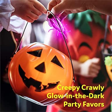 Glow Critters and Halloween Trick or Treat Glow Skeletons and Pumpkins - Glow Sticks Party Favors - Glow in The Dark Party Supplies - Image 5