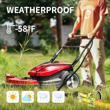 POWGRN 50 ft 12/3 Outdoor Extension Cord Waterproof Heavy Duty with Lighted Indicator End 12 Gauge 3 Prong, Flexible Cold-Resistant Long Power Cord Outside, 15Amp 1875W SJTW Yellow ETL Listed - Image 7