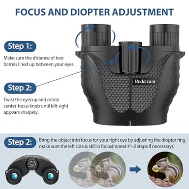 Binoculars 15x25 for Adults,Waterproof Durable & Clear Binoculars with Low Light Night Vision for Sightseeing,Concerts and Bird Watching - Image 5