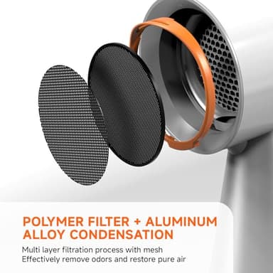 AMZCOOKTOP Portable Range Hood Kitchen Powerful 3-Speed Suction Desktop Compact Range Hood with 2 Replace Filter Low Noise Kitchen Exhaust Fan with Large Oil Collection Cup (apartment use) - Image 2