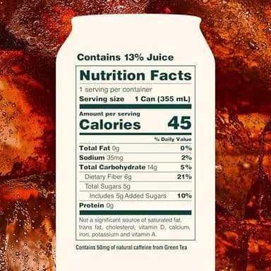 OLIPOP Prebiotic Soda Pop, Cherry Cola, Pantry Pack Packed with Prebiotics, Fiber, and Botanicals, Gluten Free, Vegan, GMO Free, 12oz (12-Cans) - Image 2