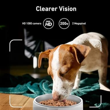 Automatic Dog & Cat Feeder with Camera & WiFi – 8L/34 Cups, 1080P Night Vision, 2.4 & 5G WiFi, 2-Way Talk, 10s Voice Recording, Timed Food Dispenser, Up to 99 Portions, 15 Meals Per Day - Image 3