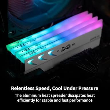 Silicon Power DDR5 32GB (2x16GB) Storm RGB 6000MT/s (PC5-48000) 288-pin CL36 1.35V UDIMM Desktop Memory Module RAM SP032GXLWU60CFDL White - Image 6