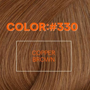 Full Shine Weft Hair Extensions Human Hair Sew In Extensions Copper Hair Remy Hair Extensions Sew In Auburn Straight Hair Weft Extensions Silky Real Hair Weft Hair Extensions 20 Inch 105G - Image 4