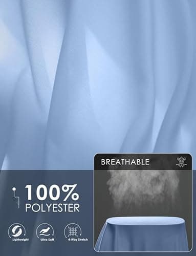 Women's Sun Shirts UPF 50+ Long Sleeve UV Protection Shirt Lightweight Quick Dry Workout Hiking Tops for Women(Haze Blue,L) - Image 3