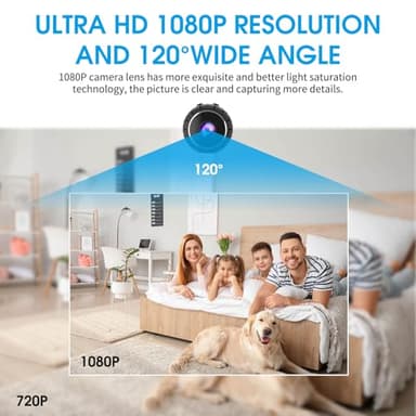 2K Spy Camera - HD Mini Cameras - Small Hidden Camera with Motion Detection and Night Vision, Indoor Nanny Cam Suitable for Pets, Baby - Image 3