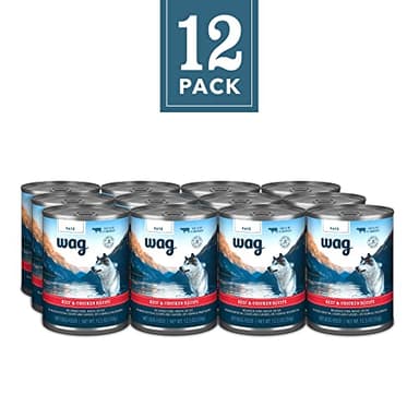 Amazon Brand - Wag Pate Canned Dog Food, Beef & Chicken Recipe, 12.5 oz Can (Pack of 12) - Image 2