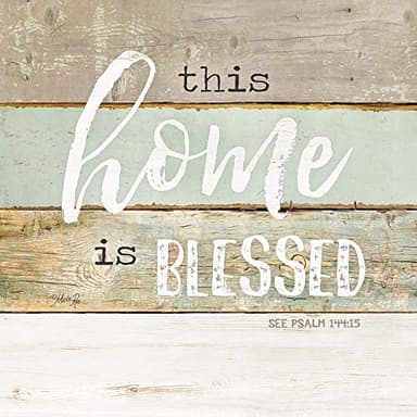 Legacy Publishing Group Marla Rae Cork-Backed Coaster Set, 6-Count, This Home Is Blessed - Image 3