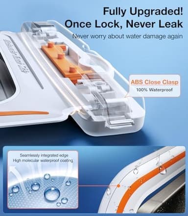 TORRAS 2 Pack IPX8 Waterproof Phone Pouch Floating, Underwater Screen Touchable, Waterproof Phone Case with Lanyard for iPhone 16 Pro Max 15 14 13 S25 Ultra S24, Cell Phone Dry Bag 7.0", Black & White - Image 5