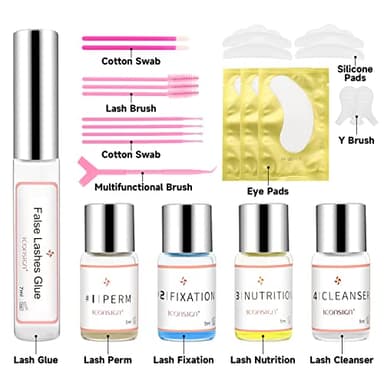 Lash Lift Kit, Eyelash Perm Kit, Professional Eyelash Curling Lash Extension Set, Glue Upgraded Version, Lash Extensions, Lash Curling, Semi-Permanent Curling Perming Wave Suitable For Salon - Image 2