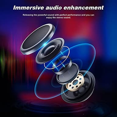 GTRACING Gaming Chair with Footrest Speakers Video Game Chair Bluetooth Music Heavy Duty Ergonomic Computer Office Desk Chair - Image 4