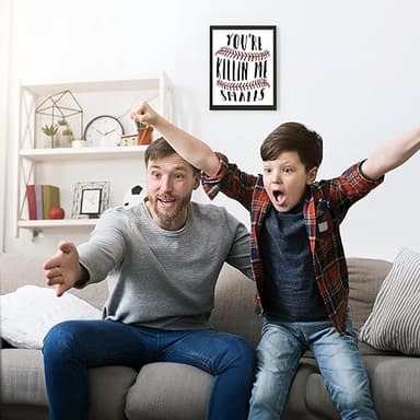 You're Killin Me Smalls - Funny Wall Art, Modern Baseball Sarcastic Wall Decor, Ideal Humorous Wall Print For Home Decor, Office Decor, Decor, Living Room Decor, Garage Decor Unframed - 8x10" - Image 3