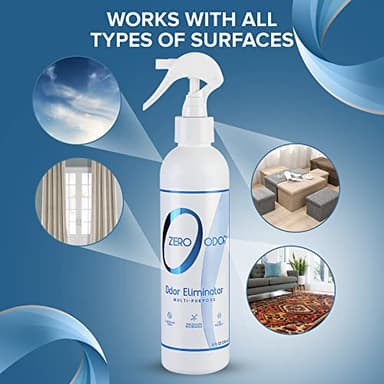 Zero Odor Multi-Purpose Odor Eliminator - Eliminate Air & Surface Odor – Patented Technology Best for Bathroom, Kitchen, Fabric, Closet- Smell Great Again, 8oz (Over 1000 Sprays) - Image 7