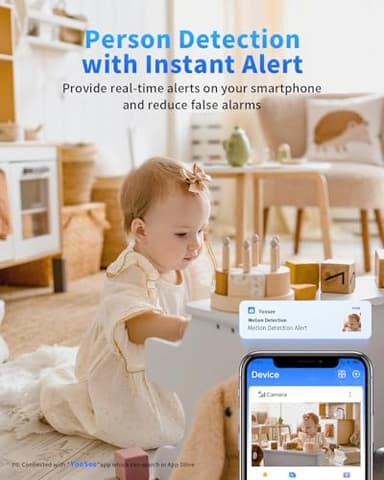 [5G & 2.4G] 2K Indoor Security Cameras for Home Security, AI Voice Change for 2-Way Talk, Motion Detection, Night Vision, 24/7 SD Recording/Cloud Storage, Baby Monitor/Dog/Pet Camera with Phone App - Image 5