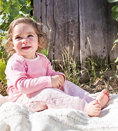 Burt's Bees Baby Unisex Baby Sweatpants, Knit Jogger Pants, 100% Organic Cotton Pants, Quilted Blossom, 12 Months US - Image 4