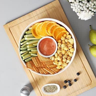 MALACASA Serving Bowls, 114 OZ(10") Extra Large Salad Bowls Set of 2, Porcelain White Serving Bowls for Salad, Soup, Pasta and Dinner, Large Ceramic Bowl Set for Entertaining, Series REGULAR - Image 8