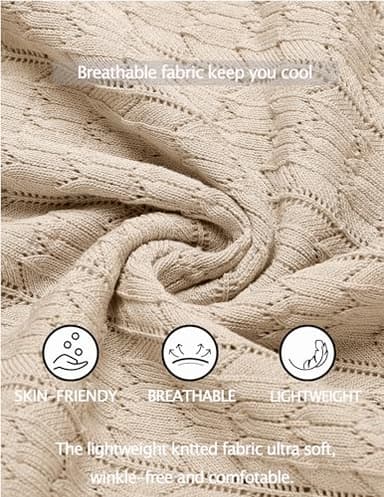 COOFANDY Men's Knit Button Down Shirt Short Sleeve Vintage Polo Shirts Summer Casual Beach Tops Light Khaki - Image 4