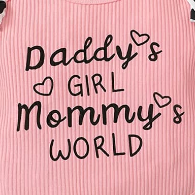 AMAWMW Newborn Baby Girl Clothes Outfit Short Sleeve Romper Cow Prints Pants Headband Gift Essential Stuff 12 18 Months - Image 4