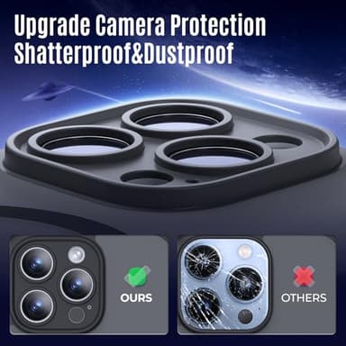 Symcele Designed for iPhone 13 Pro Max Case, Compatible with MagSafe, with Privacy Screen Protectors X2, [Camera Protection] [15FT Military Drop Protection] Shockproof Phone Case, 6.7", Black - Image 4