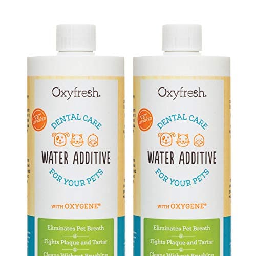 Oxyfresh Premium Pet Dental Care Solution Pet Water Additive: Best Way to Eliminate Bad Dog Breath and Cat Bad Breath - Fights Tartar & Plaque - So Easy, Just Add to Water! Vet Recommended 2 Pack - Image 1