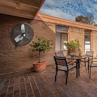 BILT HARD 24 in. Outdoor Oscillating Wall Fan, 6300 CFM 3-Speed Heavy Duty Outdoor Wall Fans, High Velocity Waterproof Fans for Patio, Commercial, Industrial, Warehouse, UL Listed - Image 8
