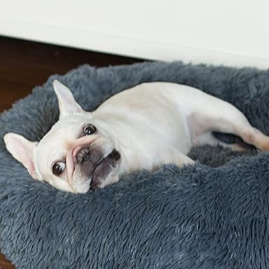 nononfish Puppy Bed for Small Dogs Washable Donut Calming Pet Beds with Anti-Anxiety Fits up to 15 lbs Pets,23 Inches Dark Gray - Image 7