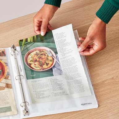 Amazon Basics Sheet Protectors for 3 Ring Binder, Heavyweight, Polypropylene, 8.5 x 11 Inch, 500-Pack, Clear - Image 2