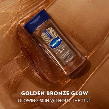 Vaseline Glazed and Glisten Golden Hour Body Gel Oil Glow Vanilla Cocoa Shimmering with Ultra-Hydrating Lipids and 100% Pure Cocoa Butter, 6.8 Oz - Image 3