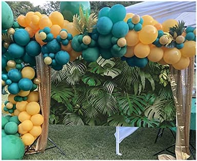 8x6FT Tropical Green Leaves Photography Backdrops Nature Safari Party Decoration Outdoorsy Newborn Baby Shower Backdrop Wedding Bridal Shower Birthday Photo Background Studio Props Booth Vinyl - Image 5