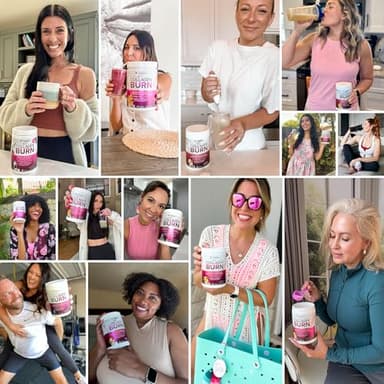 Multi Collagen Burn: MultiType Hydrolyzed Protein Peptides with Hyaluronic Acid, Vitamin C, SOD B Dimpless, Types I, II, III, V and X, with Caffeine 30 Servings Tropical Punch Flavored - Image 7