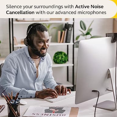 Jabra Evolve2 55 Stereo Wireless Headset - Features AirComfort Technology, Noise-Cancelling Mics & Active Noise Cancellation - MS Teams Certified, Works with Other Platforms - Black - Image 3