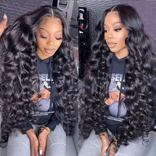 30 Inch 250% Density HD Full Lace Front Wigs Human Hair Loose Wave 100% Real Human Hair 15A Full 13x4 Large Lace Space Loose Deep Wave Wig, No Synthetic Blend No Tangle No Shedding Triple Lifespan 3X - Image 1