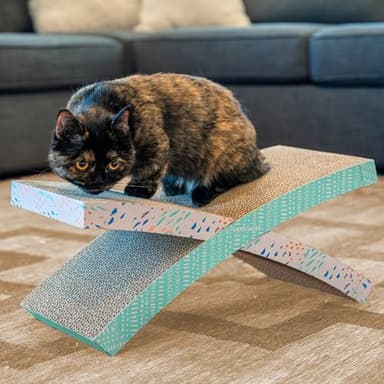 Catstages Easy Life Hammock Cat Lounger & Scratcher – Elevated Spot with Catnip, Comfortable & Multifunctional Design, Supports Cats Up to 20lbs - Image 9