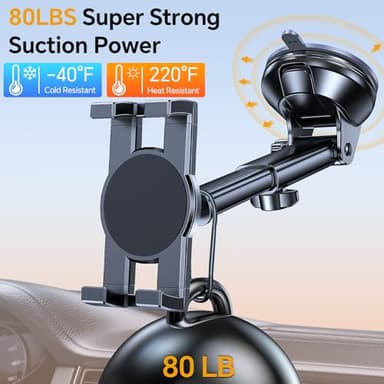 Tablet Holder for Car ipad Holder for Car【Windshield+Dash】Suction Cup ipad Mount for Truck Stand【360° 】Tablet Car Mount soporte para tableta para auto for All 4.7"-12.9" Apple iPad Samsung Galaxy Tab - Image 4