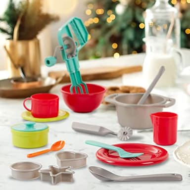 Battat – Toy Kitchen Set – 71 Pieces Pretend Cooking Accessories – 4 Table Settings & Cutlery – Dishwasher Safe & Worry – Free – 2+ Years – Deluxe Kitchen Playset - Image 2
